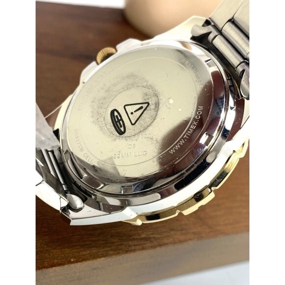 Timex Men's Watch TW2V78700 Quartz Green  Dial Two Tone Stainless Steel 45mm - Picture 7 of 15